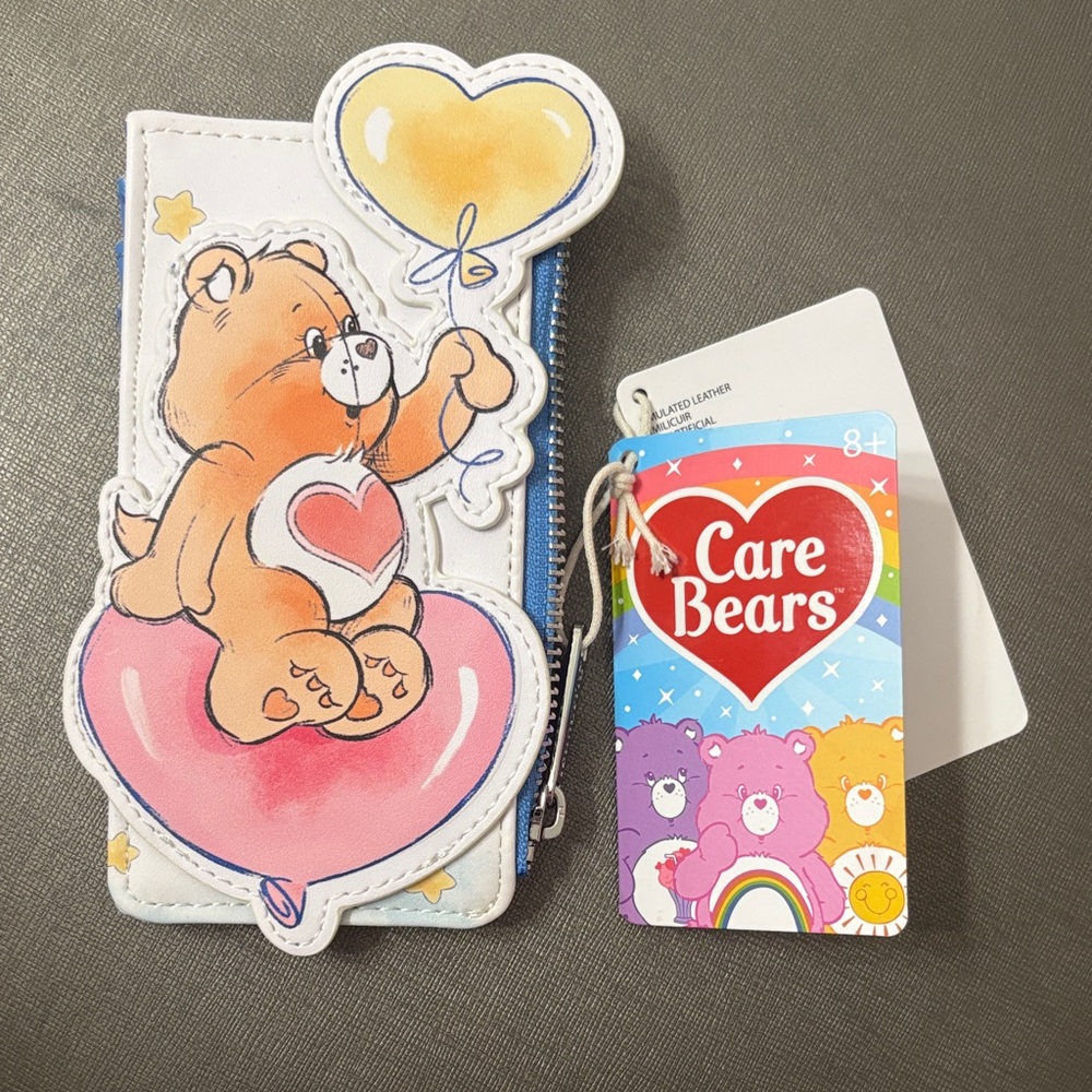 Care Bears Wallet with Orange and Pink Bear Design